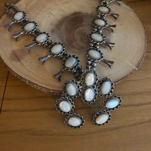 Mother of Pearl Squash Blossom